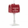The Christmas Palace 5" "LETTERS TO SANTA" MAILBOX ORNAMENT SET OF 6