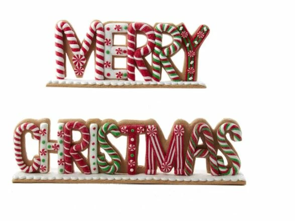 Cheapest π― The π Christmas Palace Table Tops 8" GINGERBREAD "MERRY π Christmas" TABLE PIECE π₯ 1 The Christmas Palace Table Tops 8" GINGERBREAD "MERRY CHRISTMAS" TABLE PIECE