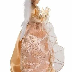 The Christmas Palace 14" GOLD & COPPER ANGEL TREE TOPPER