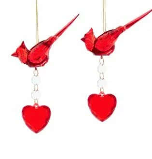 Best reviews of π₯ The π Christmas Palace 5" CARDINAL WITH HEART DANGLE ORNAMENT SET OF 12 π Christmas Ornaments π 1 The Christmas Palace 5" CARDINAL WITH HEART DANGLE ORNAMENT SET OF 12 Christmas Ornaments