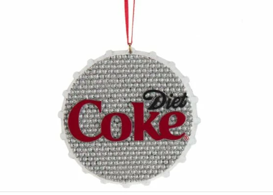 Wholesale 🧨 The 🎅 Christmas Palace 🎅 Christmas Ornaments 4" BEADED DIET COKE CAP ORNAMENT ✔️ 1 The Christmas Palace Christmas Ornaments 4" BEADED DIET COKE CAP ORNAMENT