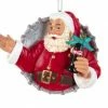 The Christmas Palace 3" SANTA WITH COCA-COLA CAP ORNAMENT Christmas Ornaments