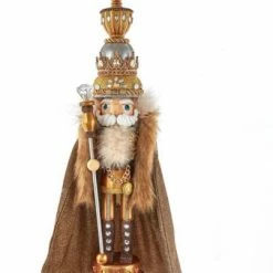 The Christmas Palace 18" HOLLYWOOD GOLD KING NUTCRACKER Nutcrackers