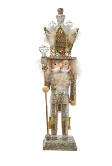 Brand new π― The π Christmas Palace 16" HOLLYWOOD NUTCRACKERS PLATINUM & GOLD GLITTERED NUTCRACKER π 1 The Christmas Palace 16" HOLLYWOOD NUTCRACKERS PLATINUM & GOLD GLITTERED NUTCRACKER