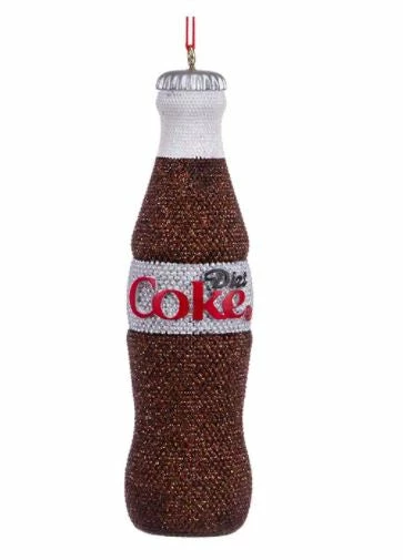 Promo ❤️ The 🎄 Christmas Palace 5" BEADED DIET COKE BOTTLE ORNAMENT 🎄 Christmas Ornaments 🎉 1 The Christmas Palace 5" BEADED DIET COKE BOTTLE ORNAMENT Christmas Ornaments