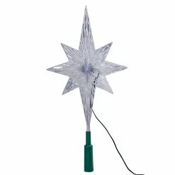 The Christmas Palace 11'' POLAR COLOR CHANGING LED STAR TREE TOPPER Angels & Toppers