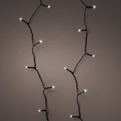 The Christmas Palace LED String Motion 60 FT 240 LED COOL WHITE LIGHT SET 8 FUNCTIONS BATTERY OPERATED