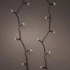 The Christmas Palace 90 FT 368 LED COOL WHITE BLACK WIRE BATTERY OPERATED