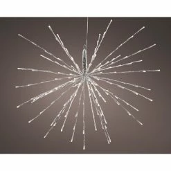 The Christmas Palace 72 LED WARM WHITE FLASHING POLESTAR SILVER CORDED