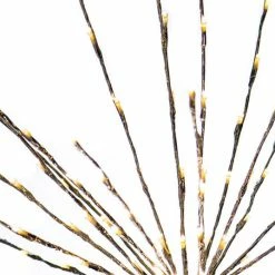 The Christmas Palace 160 LED WARM WHITE FLASHING POLESTAR SILVER CORDED Crystal Elegance