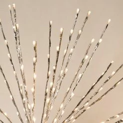 The Christmas Palace 280 LED WARM WHITE FLASHING POLESTAR SILVER CORDED