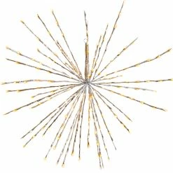 The Christmas Palace 280 LED WARM WHITE FLASHING POLESTAR SILVER CORDED