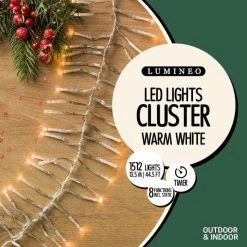 Best reviews of βοΈ The π Christmas Palace 44 FT CLUSTER 1512 LED WARM WHITE CLUSTER TRANSPARENT WIRE 8 FUNCTION TWINKLE π 7 The Christmas Palace 44 FT CLUSTER 1512 LED WARM WHITE CLUSTER TRANSPARENT WIRE 8 FUNCTION TWINKLE