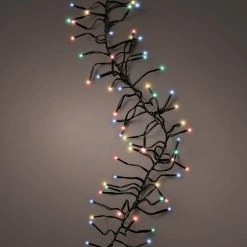 The Christmas Palace LED String Motion 44 FT CLUSTER 1512 LED MULTI COLOR GREEN WIRE 8 FUNCTION TWINKLE