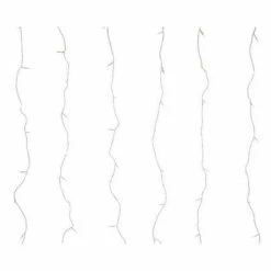 The Christmas Palace CHRISTMAS LIGHTS 5 FT X 6 FT 200 LED WARM WHITE CURTAIN TRANSPARENT WIRE 8 FUNCTION TWINKLE