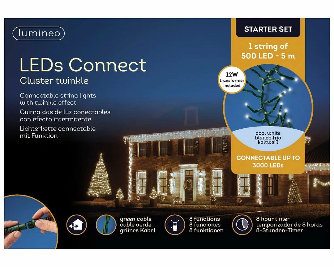 Cheap π₯ The β Christmas Palace 16 FT CLUSTER STARTER SET COOL WHITE WITH 1 STRING OF 500 LED LIGHTS TRANSFORMER Pretty In Pink π 3 The Christmas Palace 16 FT CLUSTER STARTER SET COOL WHITE WITH 1 STRING OF 500 LED LIGHTS TRANSFORMER Pretty In Pink