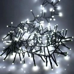 The Christmas Palace 16 FT CLUSTER STARTER SET COOL WHITE WITH 1 STRING OF 500 LED LIGHTS TRANSFORMER Pretty In Pink