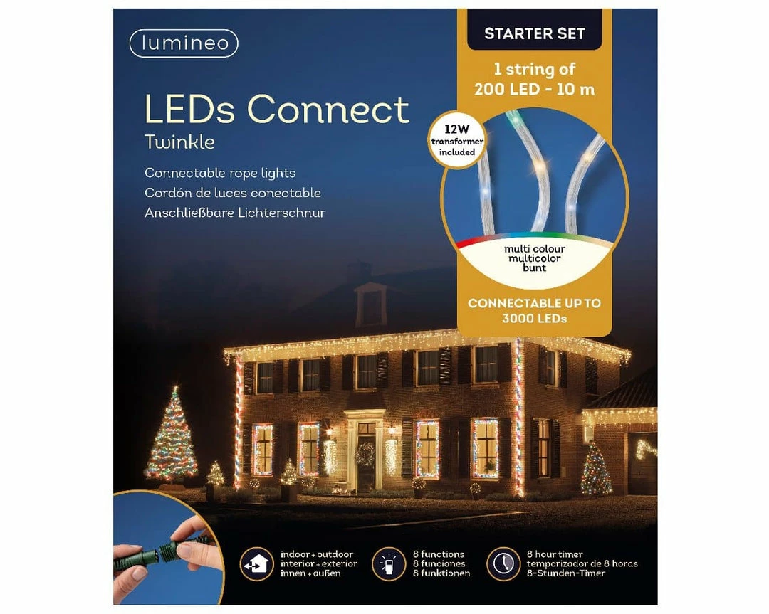 Deals π― The π Christmas Palace 33 FT 200 LED MULTI COLOR ROPE LIGHT WITH 8 FUNCTION TWINKLE π₯° 4 The Christmas Palace 33 FT 200 LED MULTI COLOR ROPE LIGHT WITH 8 FUNCTION TWINKLE