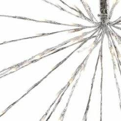 The Christmas Palace 72 LED WARM WHITE FLASHING POLESTAR SILVER CORDED