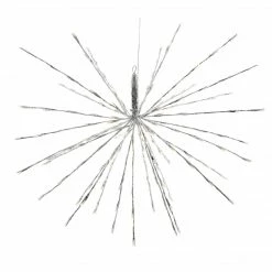 The Christmas Palace 160 LED COOL WHITE FLASHING POLESTAR SILVER CORDED Polestar Starbursts