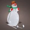 The Christmas Palace 34" 200 LED COOL WHITE OUTDOOR SKIING SNOWMAN ACRYLIC Outdoor LED