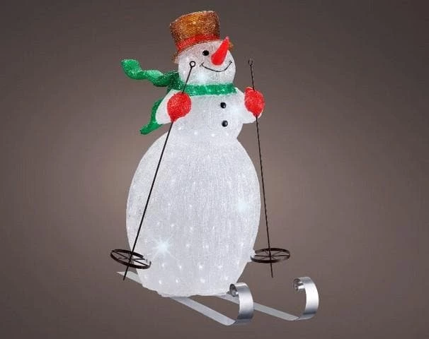 Best Pirce π₯ The π Christmas Palace 34" 200 LED COOL WHITE OUTDOOR SKIING SNOWMAN ACRYLIC Outdoor LED π 1 The Christmas Palace 34" 200 LED COOL WHITE OUTDOOR SKIING SNOWMAN ACRYLIC Outdoor LED