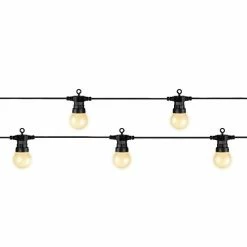 The Christmas Palace CHRISTMAS LIGHTS 31 FT STARTER SET WARM WHITE MILKY PARTY CONNECT 1 STRING OF 20 BULBS