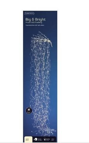 Wholesale π The β Christmas Palace β Christmas LIGHTS 7.5 FT 1152 LED MICRO CASCADE WARM WHITE LIGHT SILVER WIRE FLASHING EFFECT π 2 The Christmas Palace CHRISTMAS LIGHTS 7.5 FT 1152 LED MICRO CASCADE WARM WHITE LIGHT SILVER WIRE FLASHING EFFECT