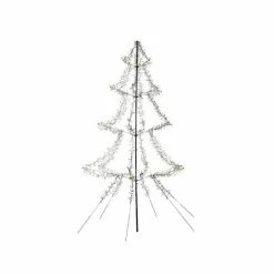 The Christmas Palace 6.5 FT INSTANT SHAPE LED TREE BLACK WIRE 8 FUNCTION TWINKLE
