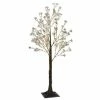The Christmas Palace Outdoor LED 4 FT TREE 150 MICRO WARM WHITE LIGHTS WITH FLOWERS COPPER WIRE