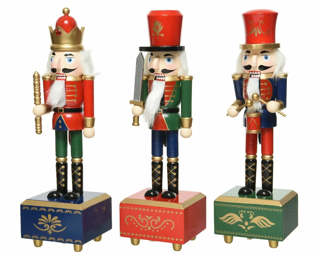 Flash Sale β The π Christmas Palace 12" PINEWOOD NUTCRACKER WITH MUSIC BOX SET OF 3 Nutcrackers βοΈ 1 The Christmas Palace 12" PINEWOOD NUTCRACKER WITH MUSIC BOX SET OF 3 Nutcrackers