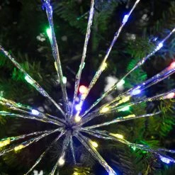 The Christmas Palace 72 LED MULTI FLASHING POLESTAR BLACK CORDED