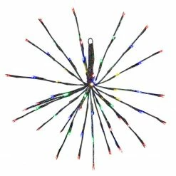 The Christmas Palace 72 LED MULTI FLASHING POLESTAR BLACK CORDED