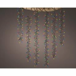 The Christmas Palace CHRISTMAS LIGHTS 39 FT CASCADE STARTER SET MULTI COLOR WITH 6 STRINGS OF 480 LED LIGHTS