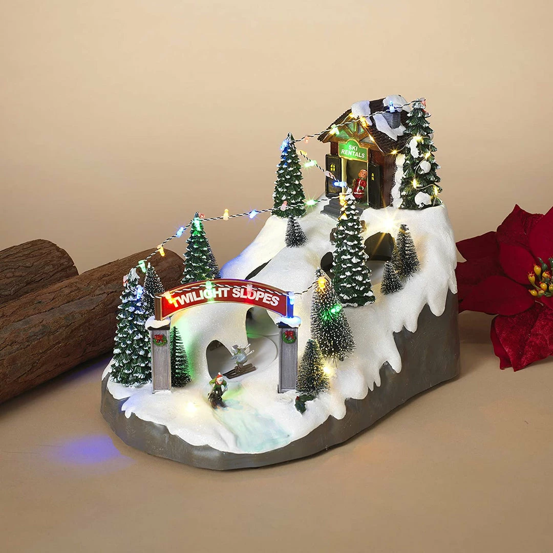Hot Sale β The π Christmas Palace 14.5" ANIMATED SKI RESORT BATTERY OPERATED π€© 4 The Christmas Palace 14.5" ANIMATED SKI RESORT BATTERY OPERATED
