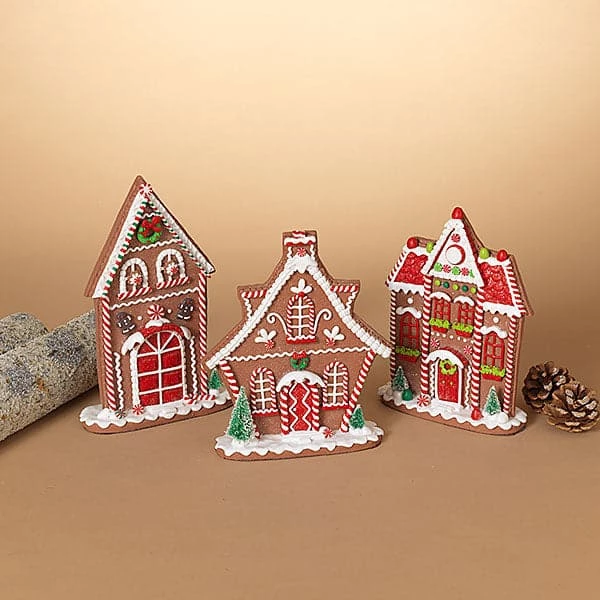 Best Pirce βοΈ The π Christmas Palace Table Tops 10.5" GINGERBREAD HOUSES ASSORTED SET OF 3 π 1 The Christmas Palace Table Tops 10.5" GINGERBREAD HOUSES ASSORTED SET OF 3