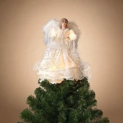 The Christmas Palace Angels & Toppers 14" IVORY ANGEL TREE TOPPER