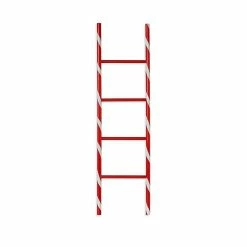 The Christmas Palace 3 FT WOODEN CANDY CANE LADDER