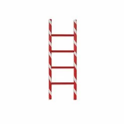 The Christmas Palace 2 FT WOODEN CANDY CANE LADDER