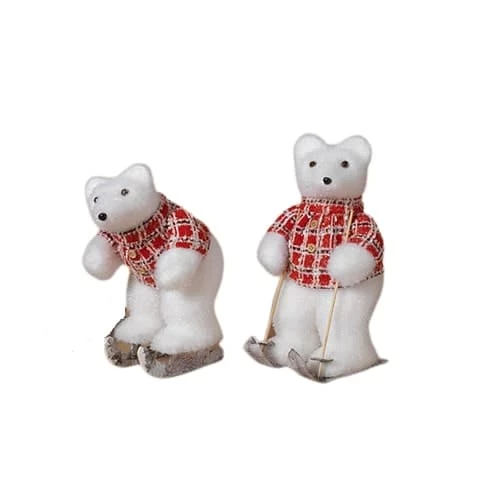 Cheapest π The π Christmas Palace Deers, Bears & Swans 12" POLAR BEAR WITH RED π SHIRT ASSORTED SET OF 2 π 1 The Christmas Palace Deers, Bears & Swans 12" POLAR BEAR WITH RED SHIRT ASSORTED SET OF 2