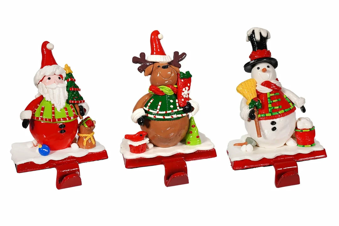Flash Sale β€οΈ The π
Christmas Palace π Skirts & Stockings 6" FESTIVE SANTA, SNOWMAN & DEER STOCKING HOLDER ASSORTED SET OF 3 π€© 1 The Christmas Palace Skirts & Stockings 6" FESTIVE SANTA, SNOWMAN & DEER STOCKING HOLDER ASSORTED SET OF 3