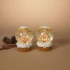 The Christmas Palace 6.3" BATTERY OPERATED WATER GLOBE ASSORTED SET OF 2 Water Lanterns