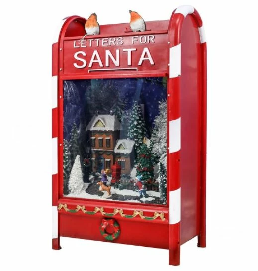 New π The π Christmas Palace 25" RED SANTA LETTER MAILBOX WITH LIGHTS & MUSIC π 3 The Christmas Palace 25" RED SANTA LETTER MAILBOX WITH LIGHTS & MUSIC
