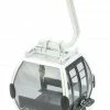 The Christmas Palace 3" SILVER & BLACK SKI LIFT GONDOLA 1:32 SCALE Animated Accessories