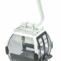 The Christmas Palace 3" SILVER & BLACK SKI LIFT GONDOLA 1:32 SCALE Animated Accessories