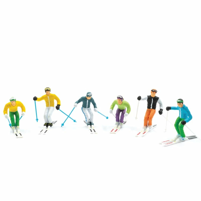 New π The β Christmas Palace 6 PIECE STANDING SKIERS 1:32 SCALE Animated Accessories π 1 The Christmas Palace 6 PIECE STANDING SKIERS 1:32 SCALE Animated Accessories