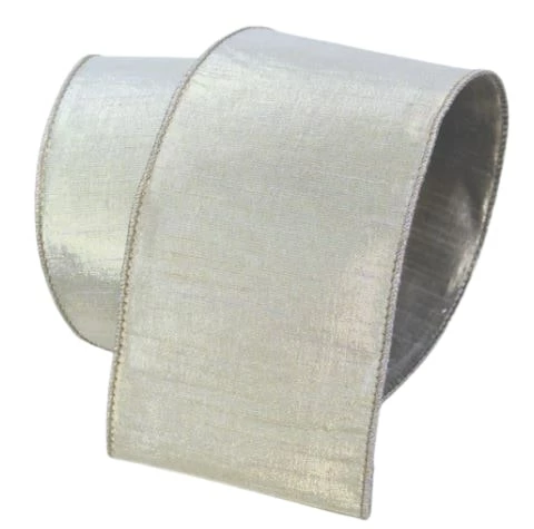 Best Sale βοΈ The π Christmas Palace 2.5" X 10YD SHINY PLATINUM RIBBON Ribbon & Bows π 1 The Christmas Palace 2.5" X 10YD SHINY PLATINUM RIBBON Ribbon & Bows