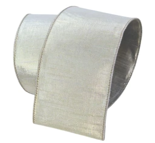 Budget π The π Christmas Palace 4" X 10YD SHINY PLATINUM RIBBON π₯ 1 The Christmas Palace 4" X 10YD SHINY PLATINUM RIBBON