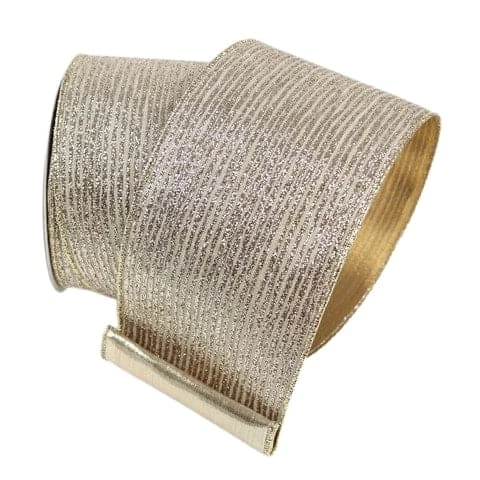 Outlet β€οΈ The β Christmas Palace 2.5" X 10YD CHAMPAGNE GLITTER STRIPE RIBBON π 1 The Christmas Palace 2.5" X 10YD CHAMPAGNE GLITTER STRIPE RIBBON
