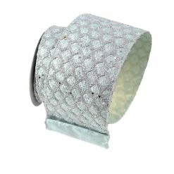 The Christmas Palace All About The Blues 4" X 10YD DUSTY BLUE RETRO DIAMOND RIBBON